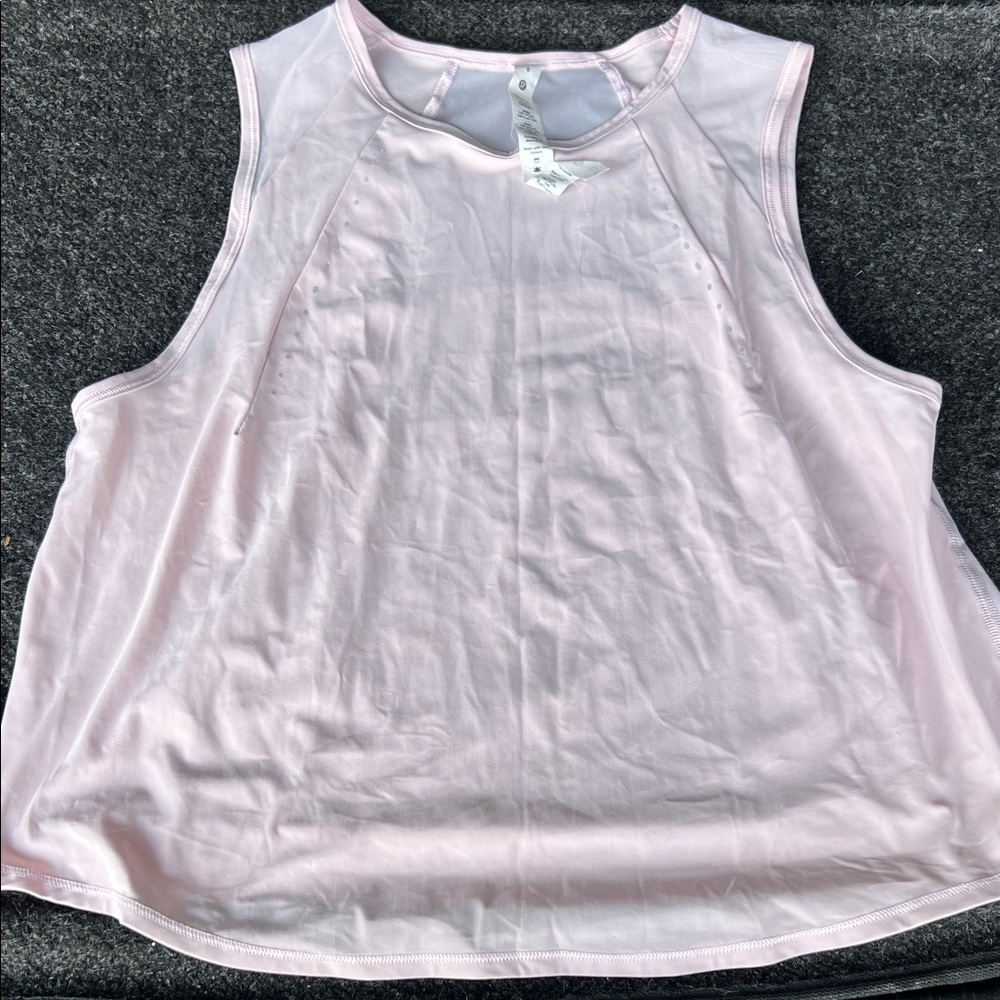 lululemon athletica Light Pink Athletic Tank Top